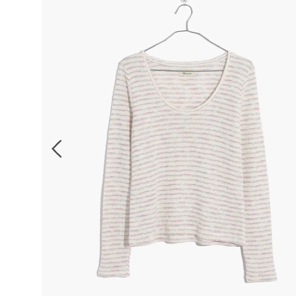 Madewell Scoop Neck Striped Long Sleeve Top - Picture 3 of 8